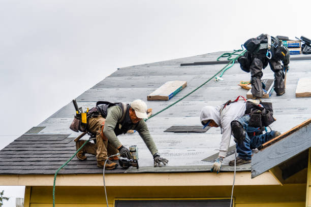 Professional Roofing technician working in Weaverville, CA